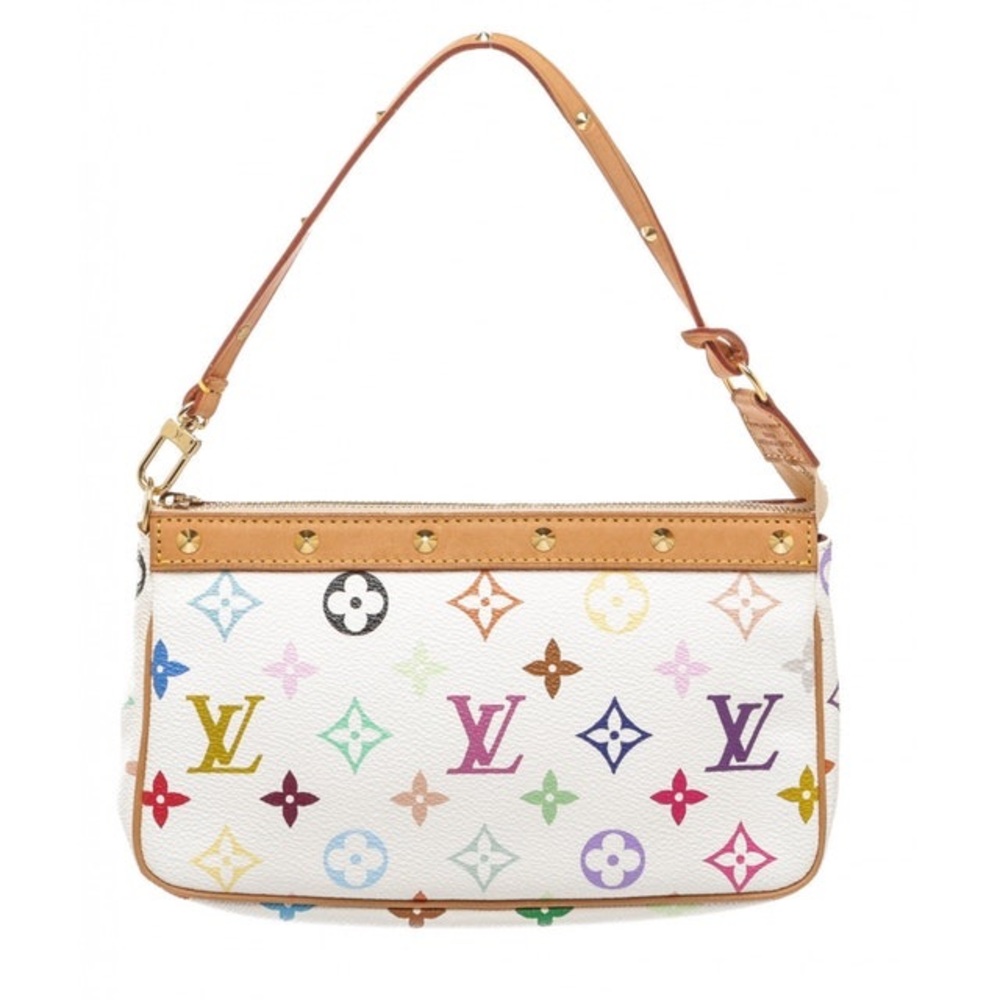 Louis Vuitton White Multicolor Pochette